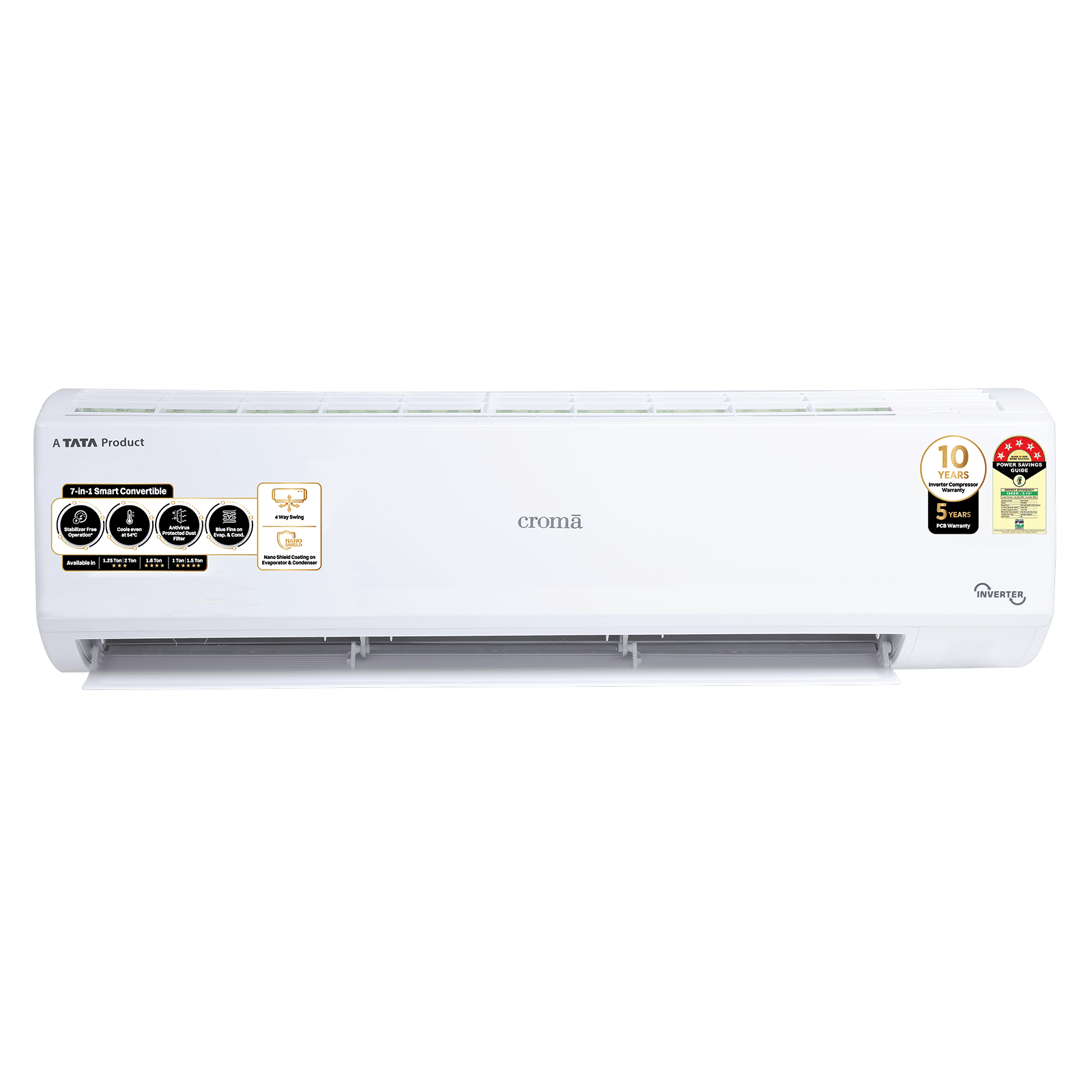 Buy Croma 7 in 1 Convertible 1 Ton 5 Star Inverter Split AC with
